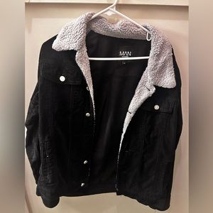 Boohoo Man Black Corduroy - Jacket